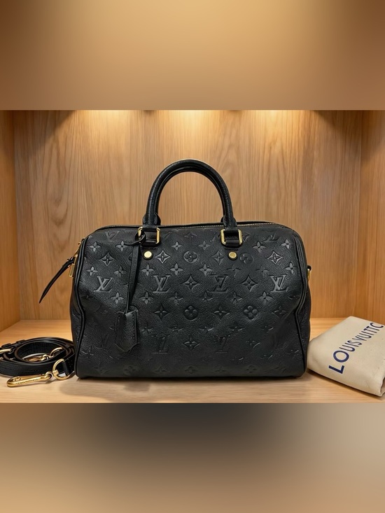 Louis Vuitton Handbags - Like new Louis Vuitton Black Monogram Empreinte Speedy Bandoulière 30 w dust bag